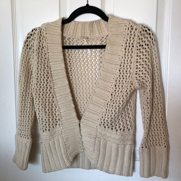 Free People Cropped Knit Cardigan - Picture 4 of 11